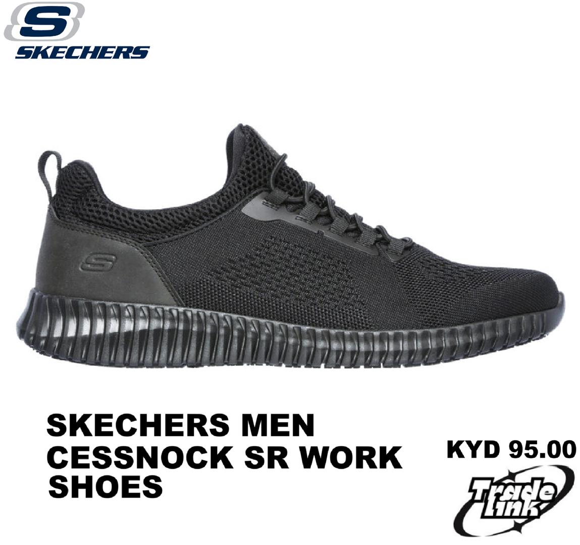 SKECHERS MEN CESSNOCK SR WORK SHOES ecay