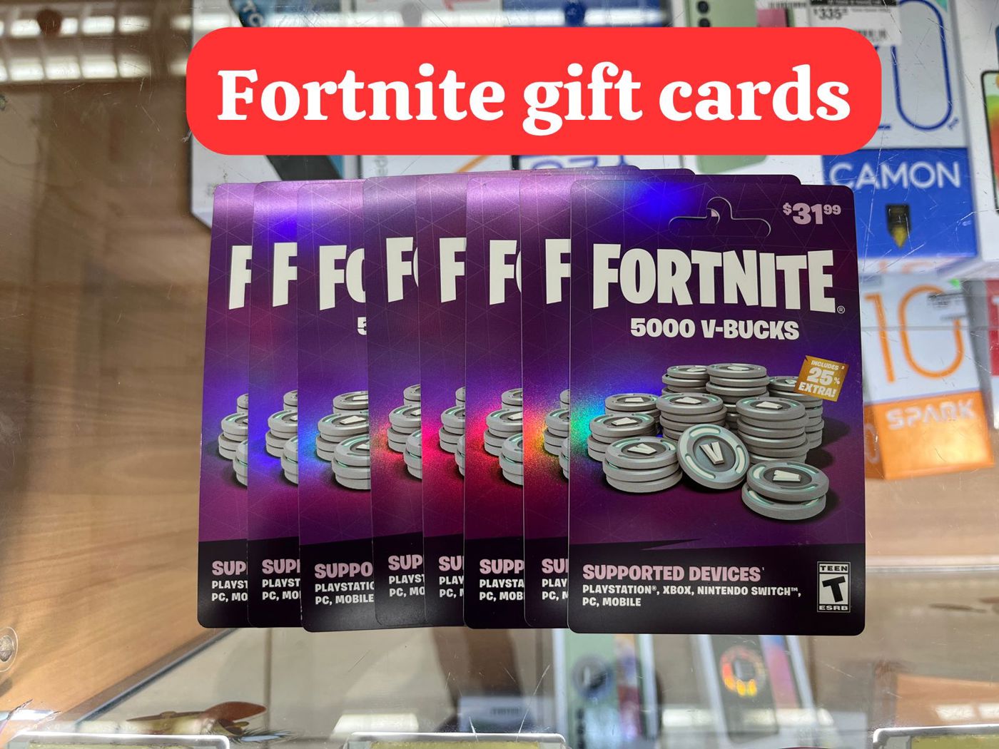 Fornite V-Bucks Gift Card $31.99 : Gift Cards 