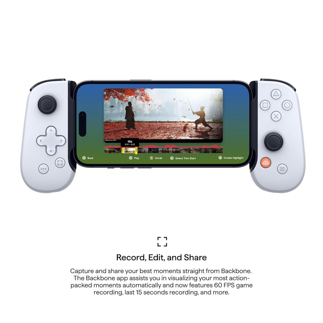 Backbone One Mobile Gaming Controller for iPhone (Lightning) - ecay