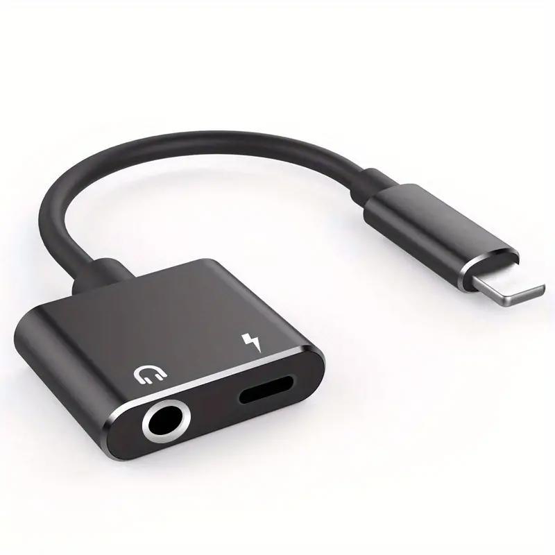 iPhone Adapter for AUX Charger, 2 in 1 Lightning to 3.5mm iPhone