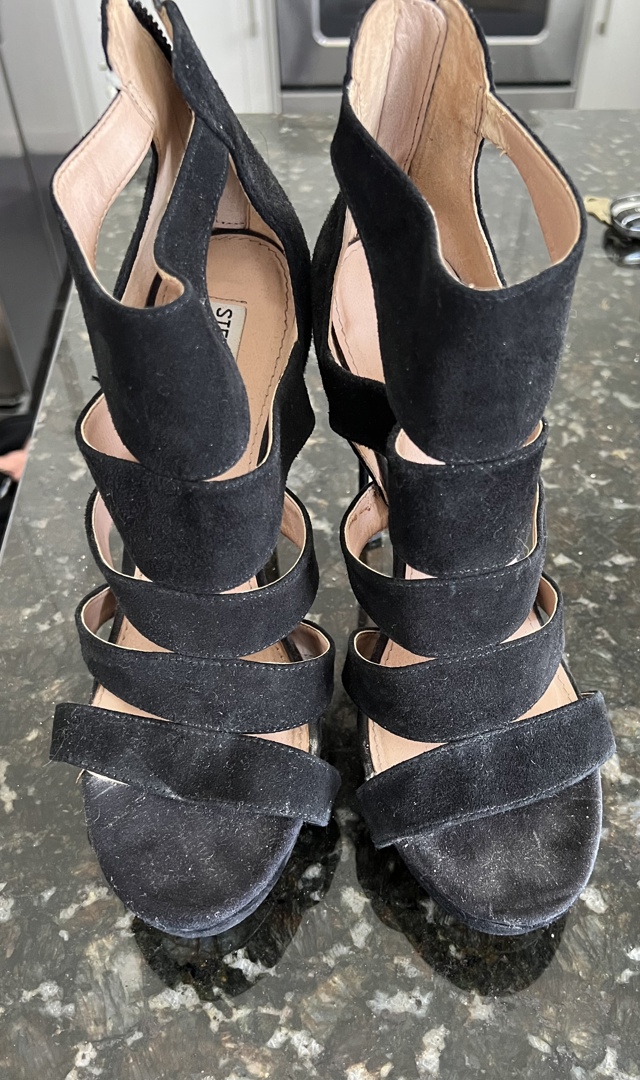 Black Ankle Heels - ecay