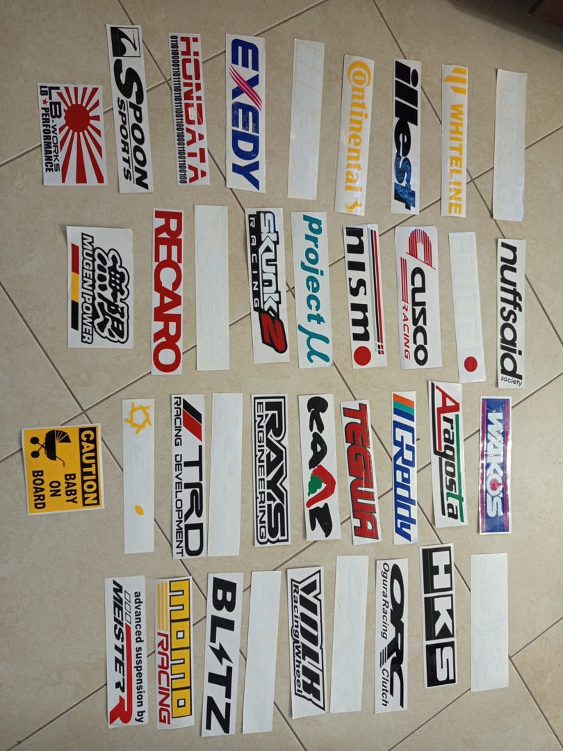 PREMIUM Car Stickers. Approximately 12inches each. Limited Stocks Only ...