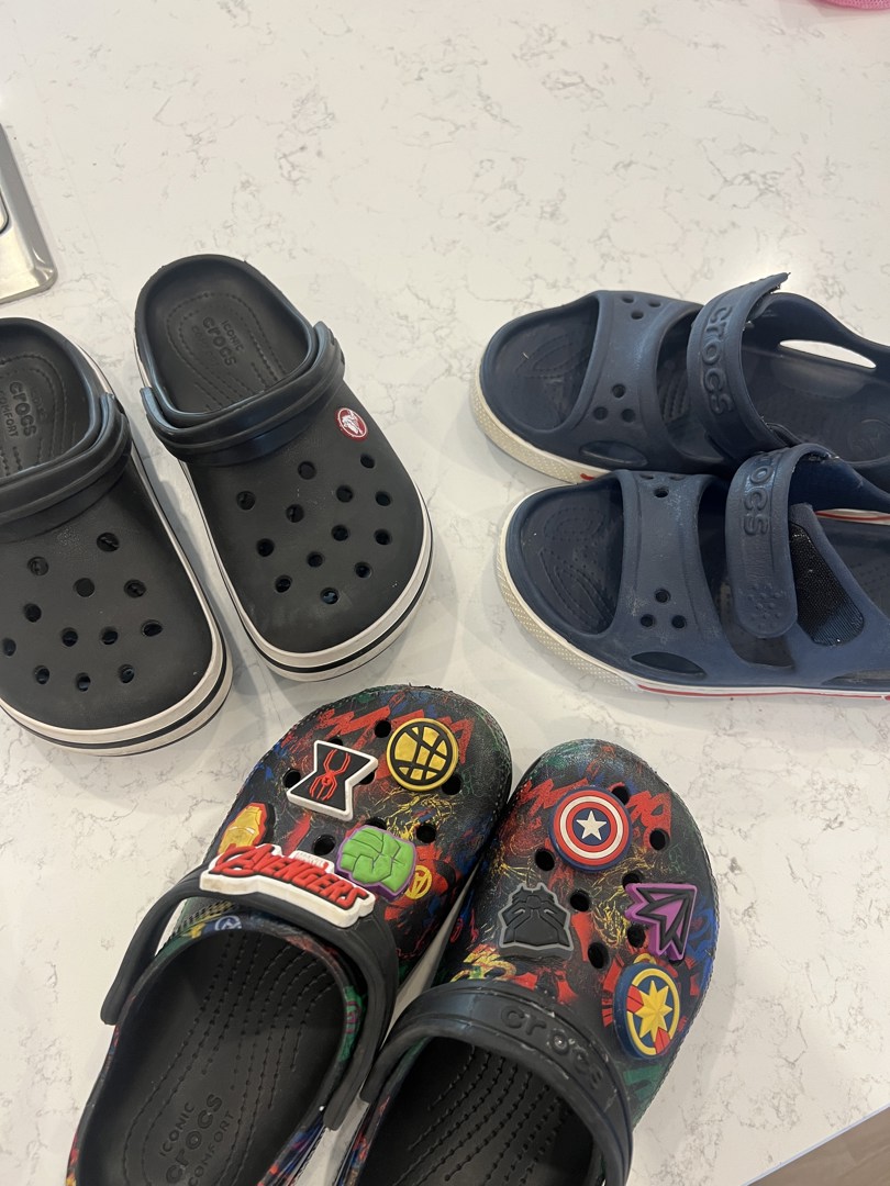 3 pairs of Crocs Shoes size 13 - ecay