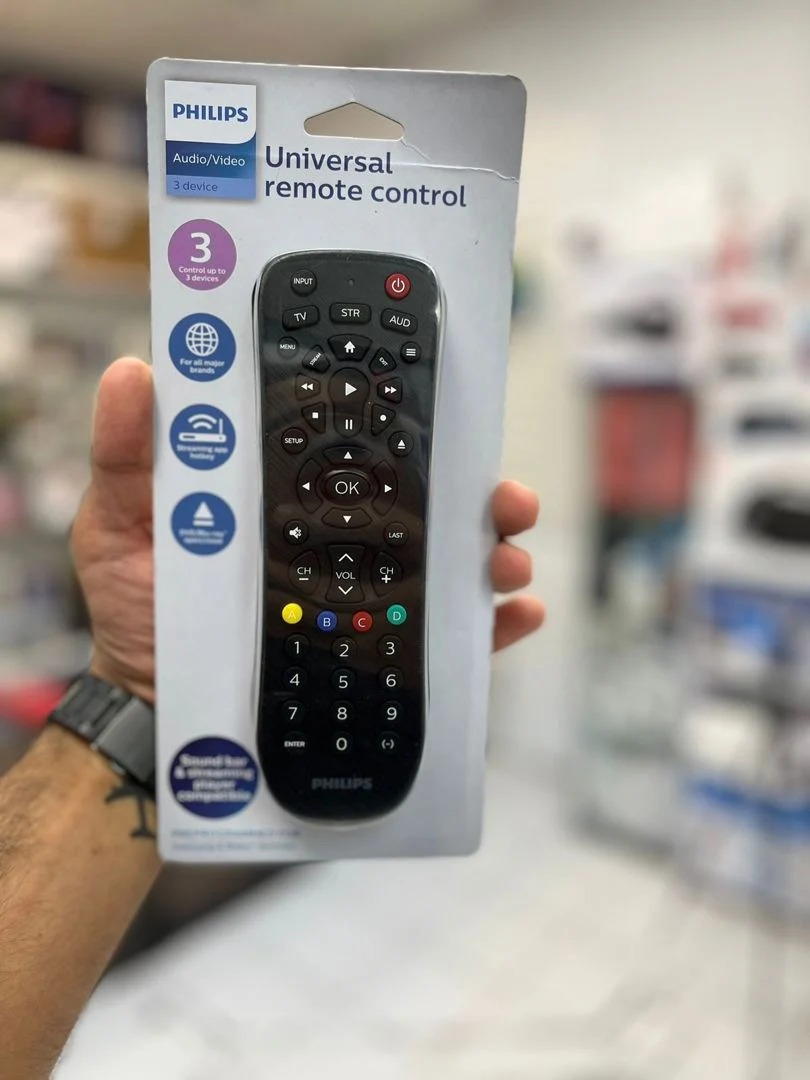 Philips Universal Remote Control Replacement for Samsung, Vizio, LG, Sony, Sharp, Roku, Apple TV, Panasonic, TVs, Players, Blu-ray, DVD, Simple Setup - ecay