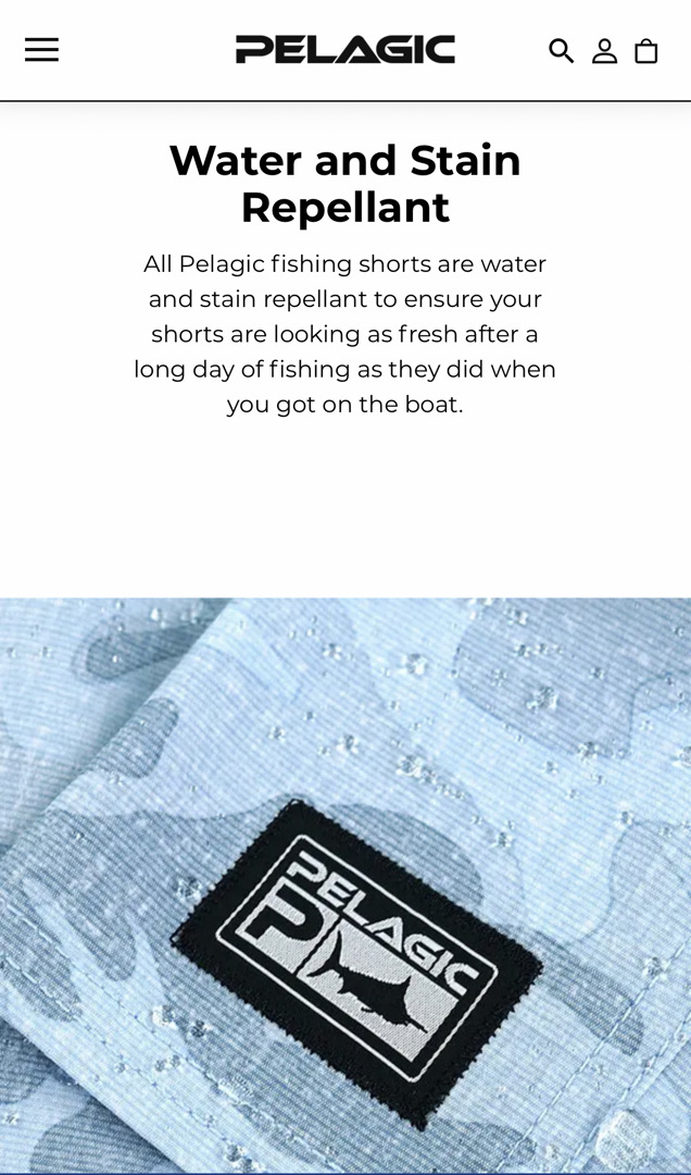 Pelagic “Brand New” Deep Drop Boardshorts Fishing-Scuba Diving