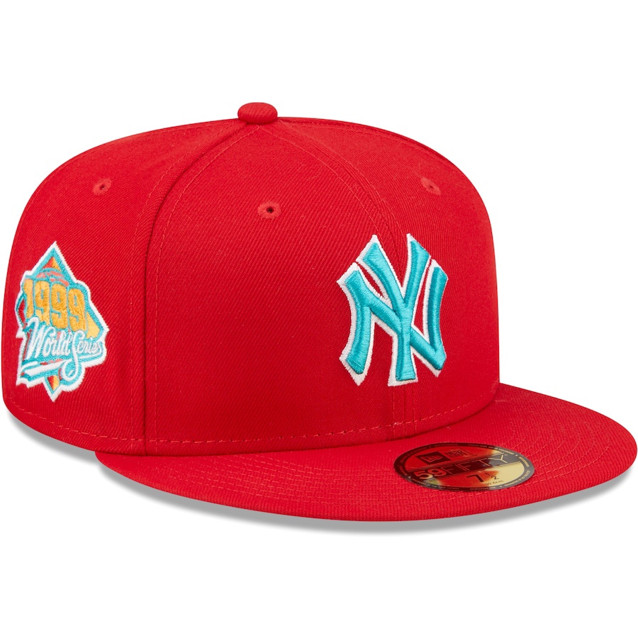 Red New 7 5/8 New Era Hat