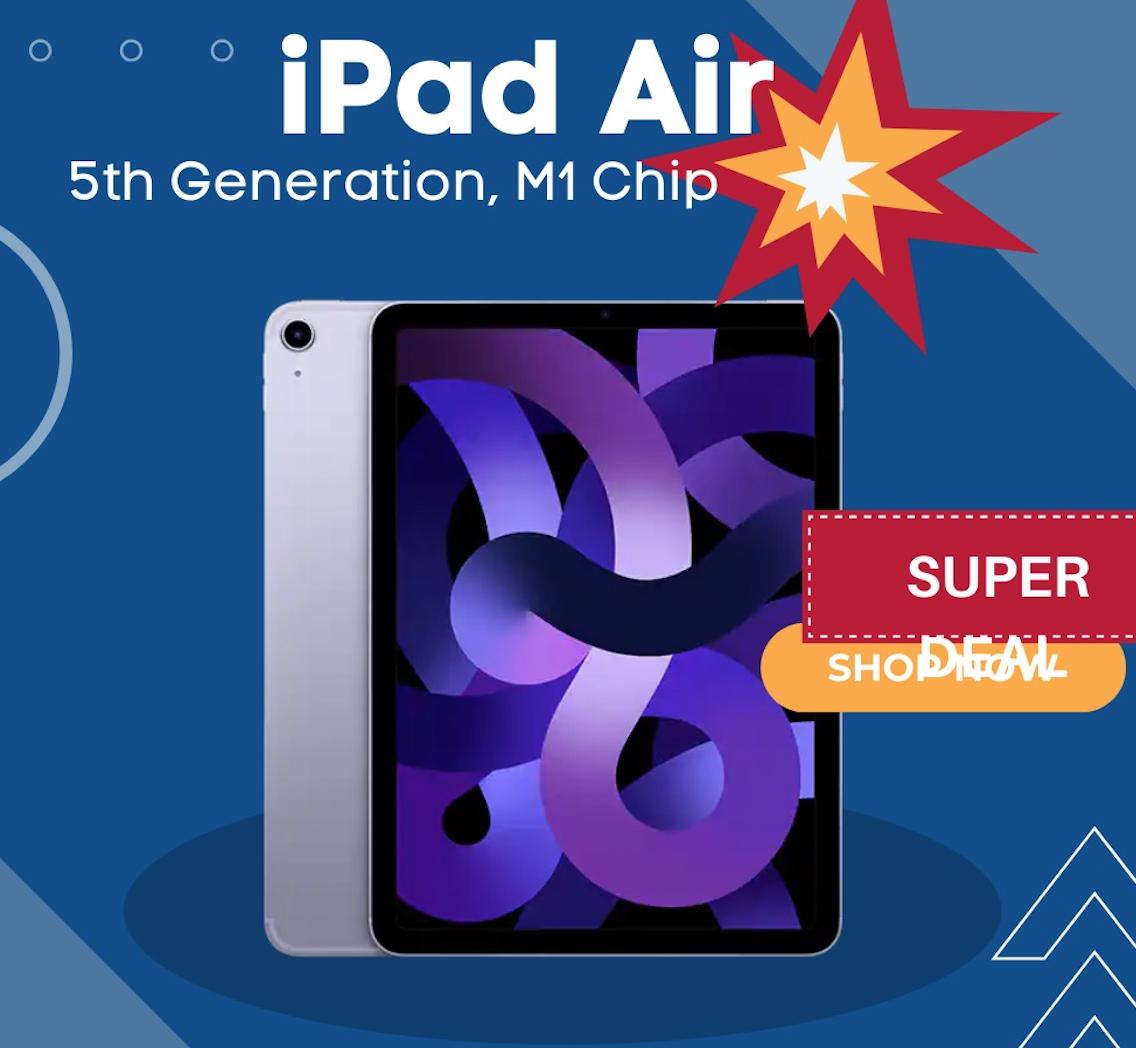 Brand new iPad Air 5th Gen with M1 Chip! 1 year Apple Warranty included ...