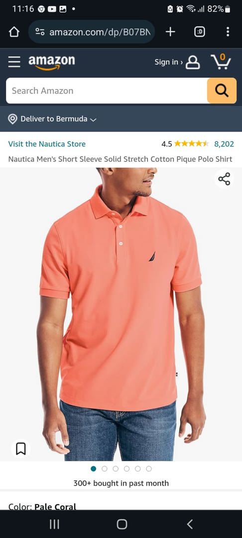  Nautica Mens Short Sleeve Solid Stretch Cotton Pique Polo  Shirt