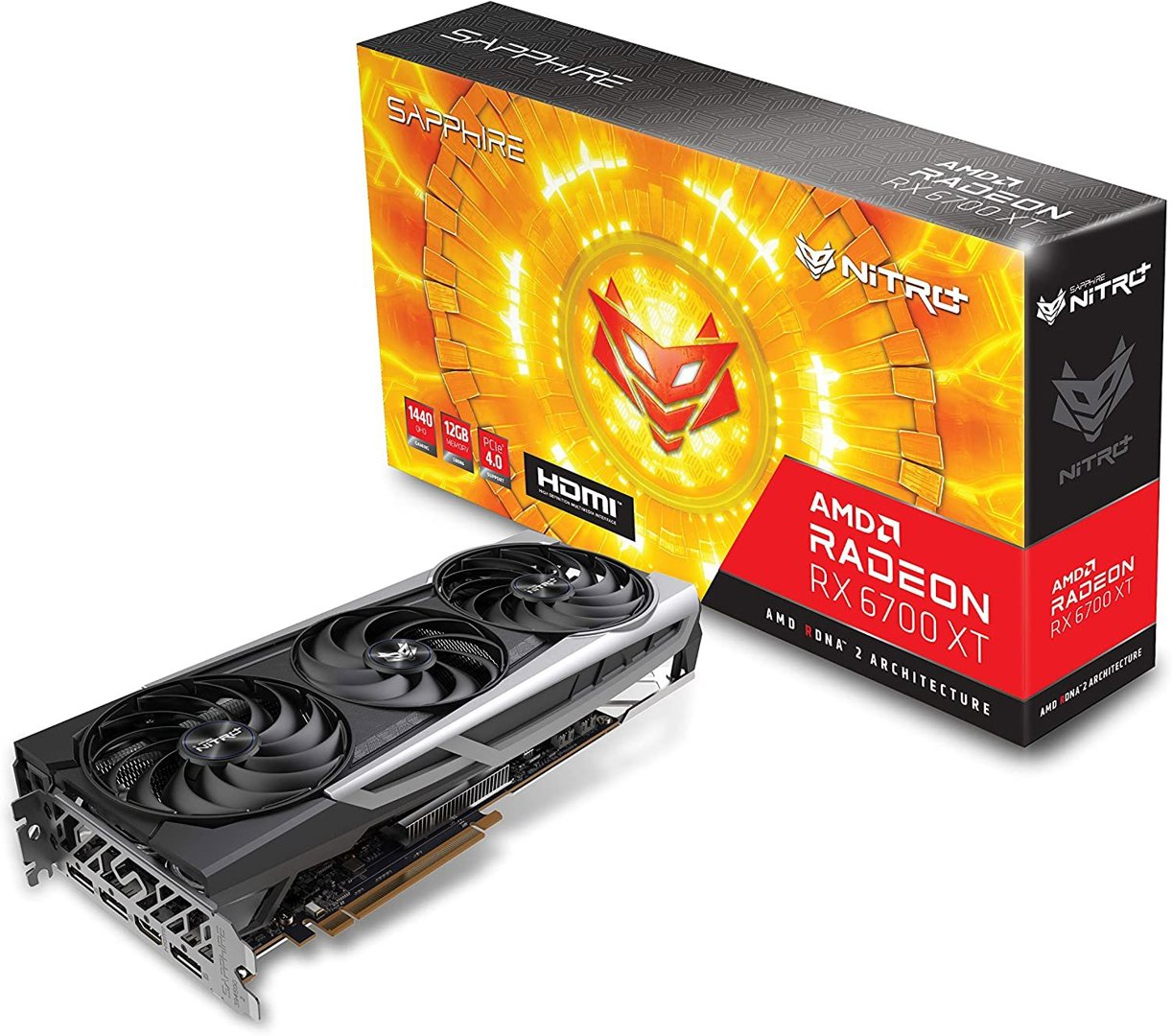 Sapphire 11306-01-20G Nitro+ AMD Radeon RX 6700 XT Gaming Graphics Card  with 12GB GDDR6, AMD RDNA 2. - ecay