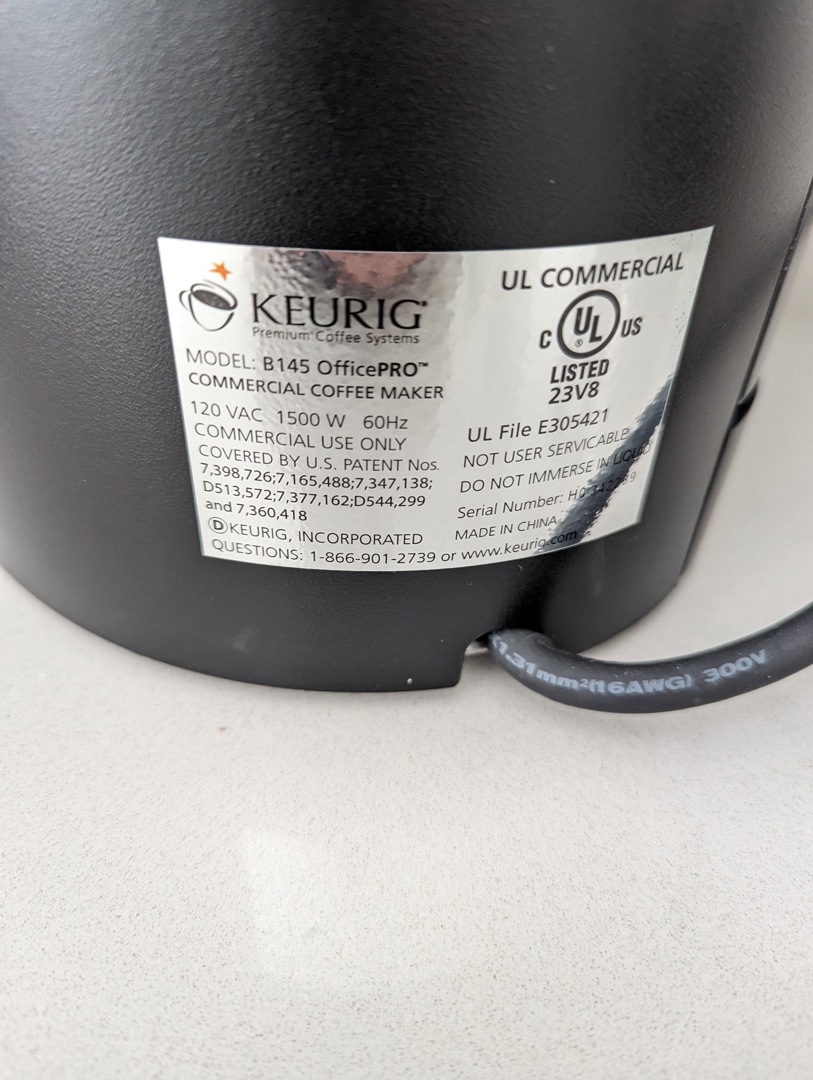 Keurig b145 hotsell officepro brewing system