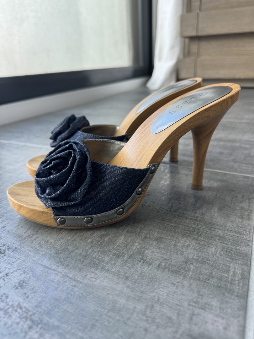 Guess denim clearance heels