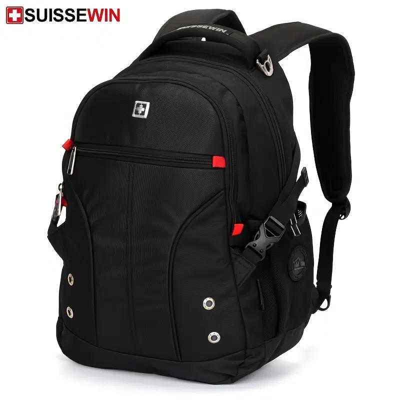 SUISSEWIN Waterproof Large Capacity Multifunctional Oxford Backpack. - ecay