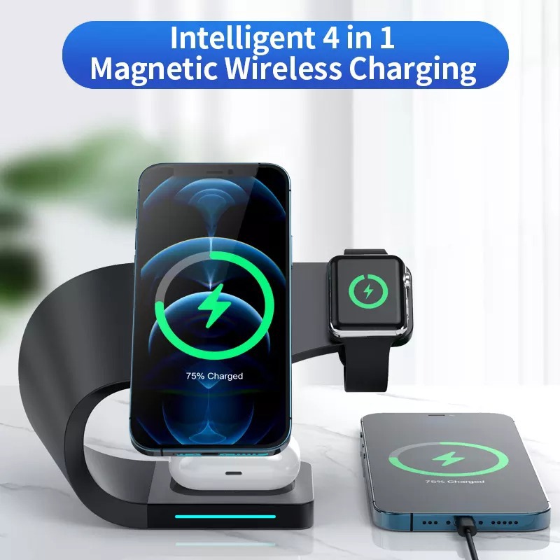 Hot Deal! 4 in 1 Wireless charging pad that allows you to charge 4