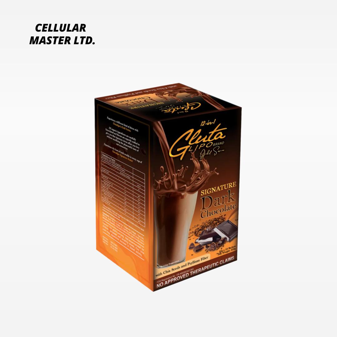Gluta Lipo Dark Chocolate - 10 sachets - ecay