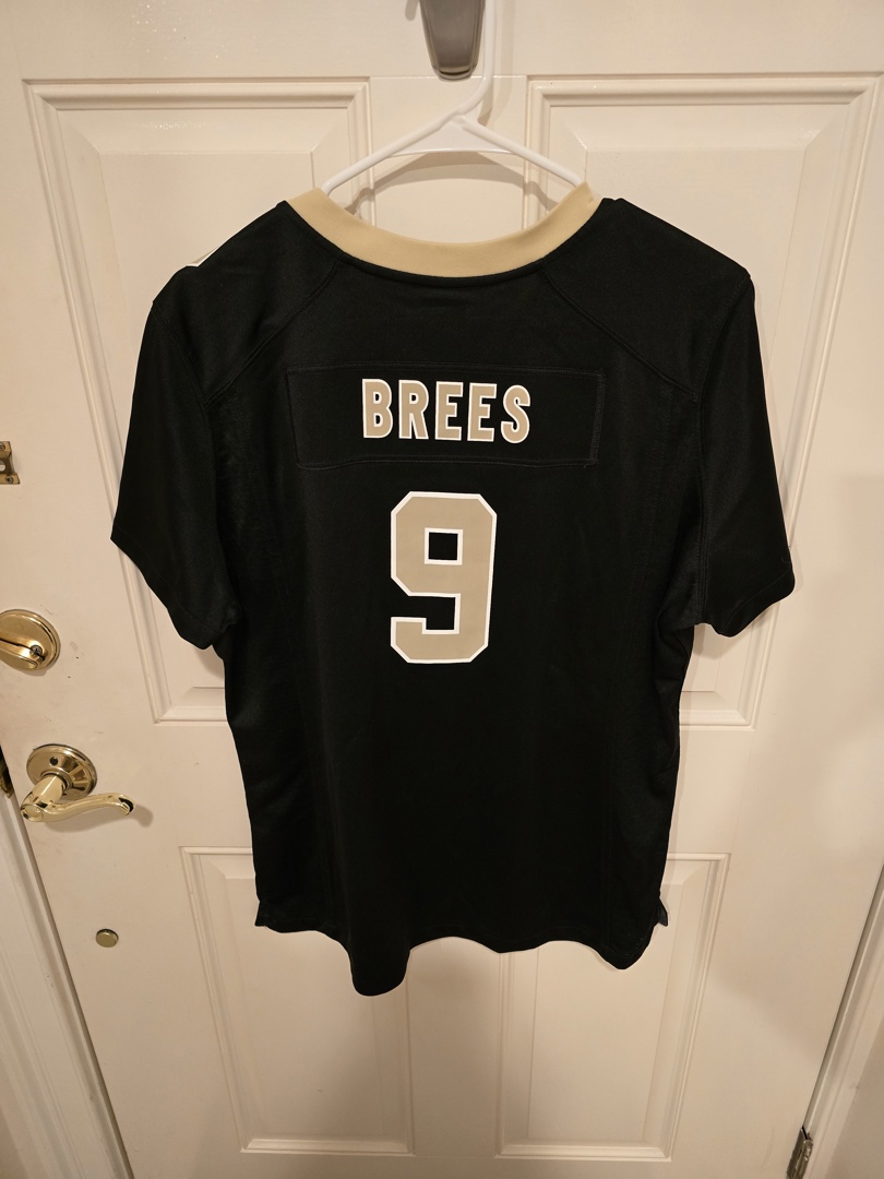 Women s New Orleans Saints Drew Brees Nike Black Game Player Jersey ecay