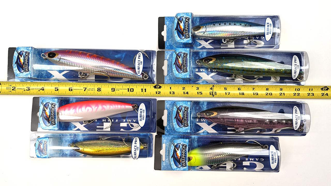 SAVE 25% NEW Williamson Surface Pro Offshore Topwater Fishing Lure