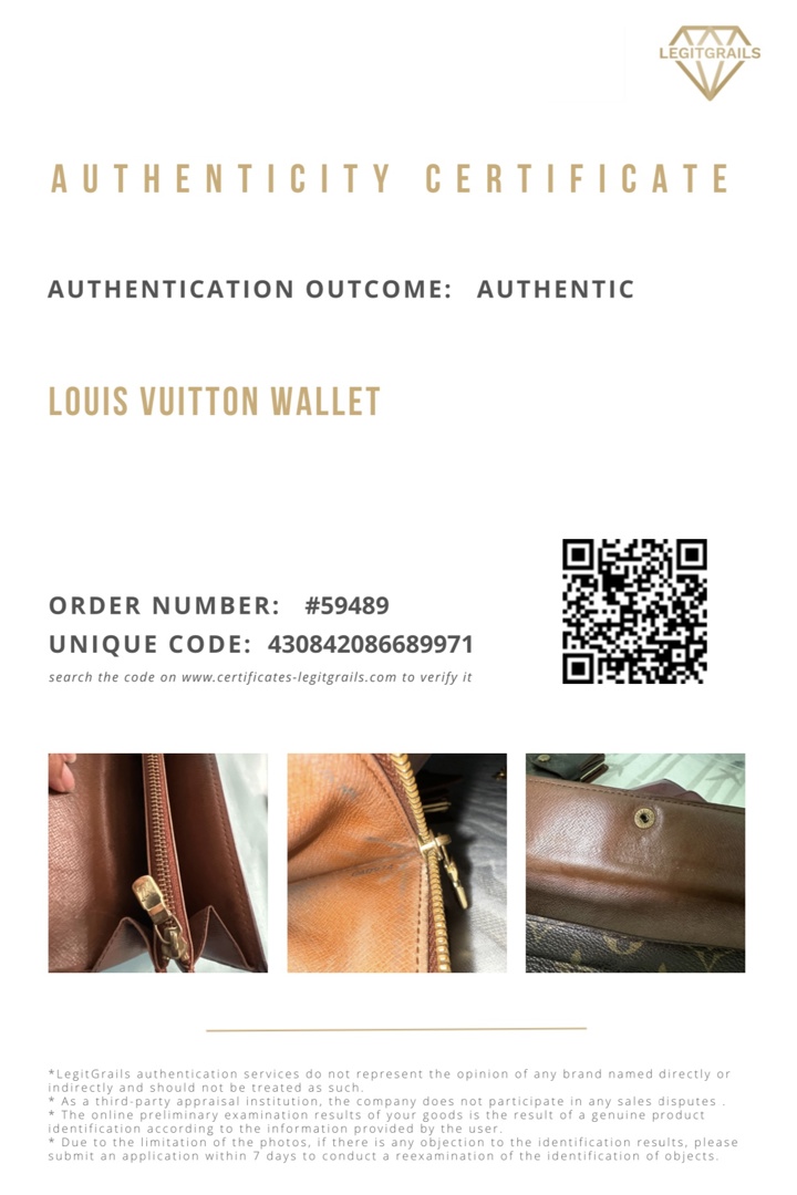 Certified Authentic LOUIS VUITTON SARAH WALLET – Sexy Little Vintage