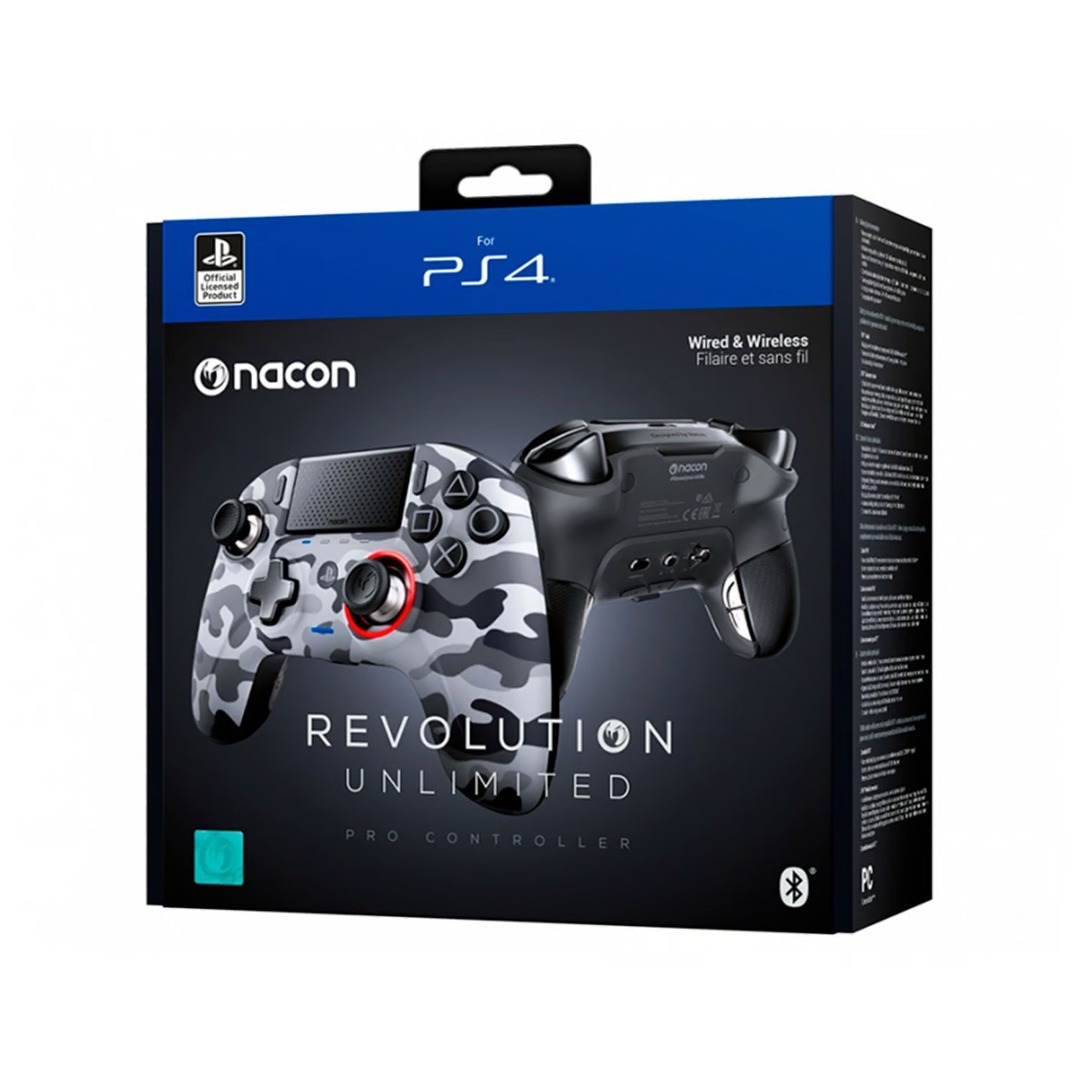 NACON Controller Esports Revolution Unlimited Pro V3 Playstation4 / PC -  Wireless/Wired Camo Grey. - ecay