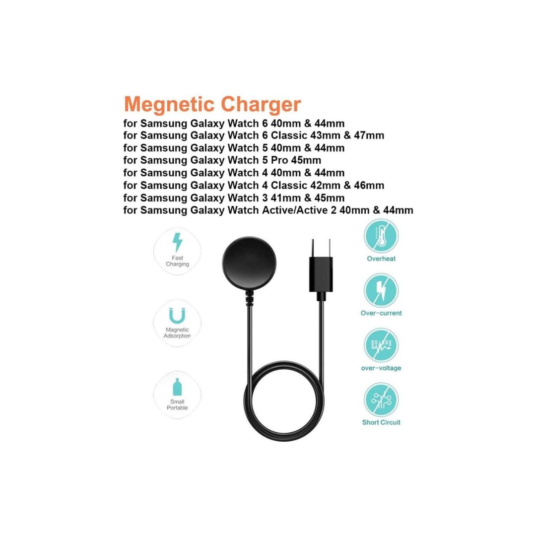 Wireless Magnetic Charger For Samsung Galaxy Watch 6 40/44mm Classic 43mm  47mm