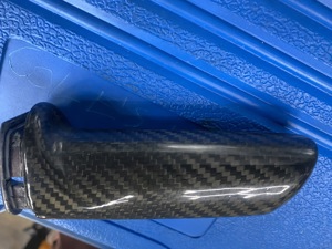 Front Handbrake Brake Handle Cover, KIMISS Carbon Fiber Emergency Car Interior Parking Hand Brake Handle Lever Replacement for E46 E60 E90 E92 F30