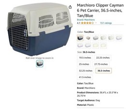 Clipper 6 clearance dog crate